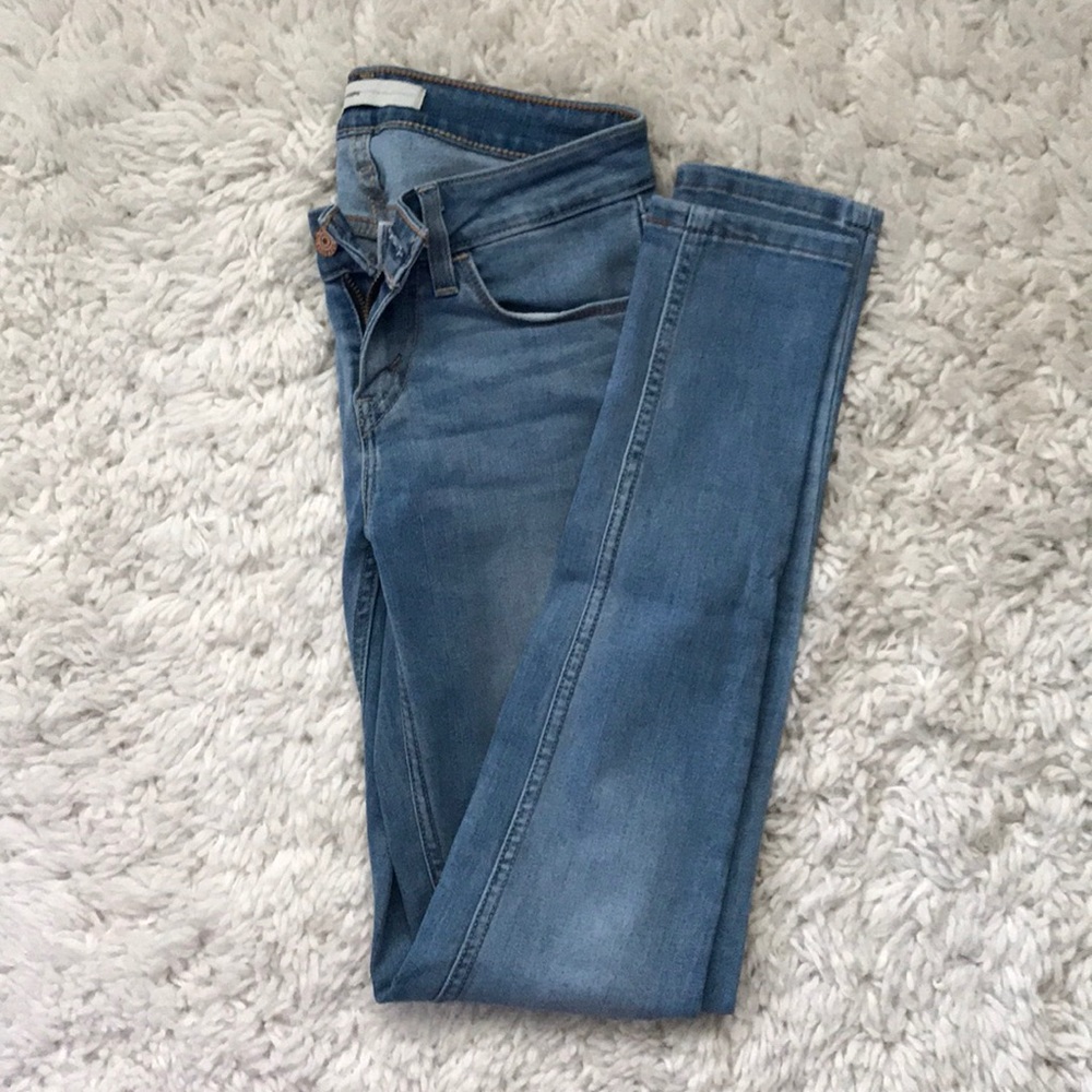 Blue jean leggings